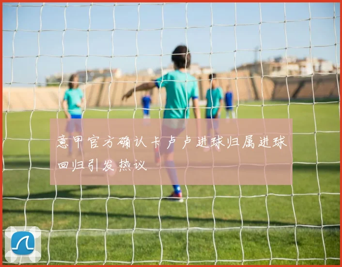 意甲官方确认卡卢卢进球归属进球回归引发热议