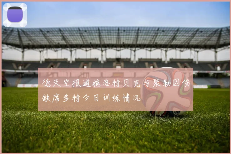 德天空报道施洛特贝克与聚勒因伤缺席多特今日训练情况